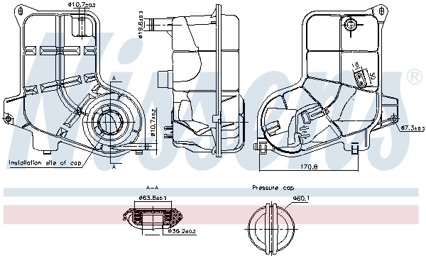 Бачок розширювальний Nissens 996291