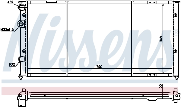 Радіатор 652491 Nissens