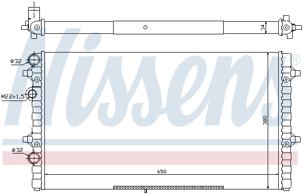 Радіатор 67302 Nissens