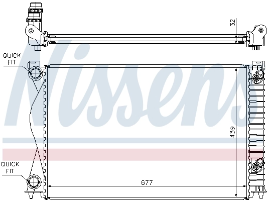 Радіатор охолодження Nissens 60237A