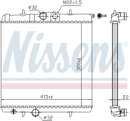 Радіатор охолодження Nissens 63708A