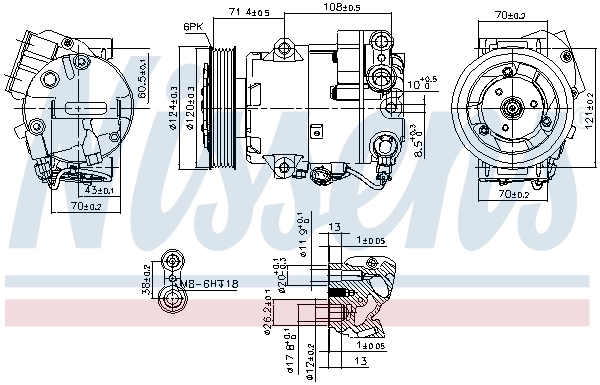89425 Nissens Компресор холодоагенту