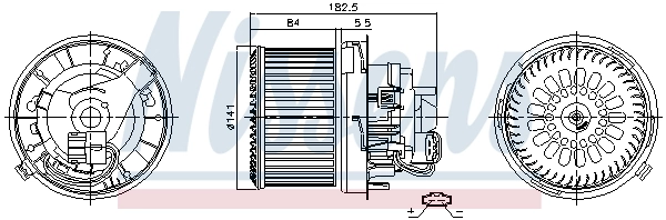 Моторчик пічки Nissens 87261