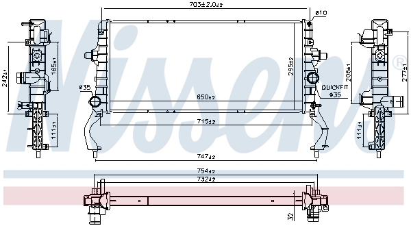Купити 25310S0000 Hyundai/Kia Радіатор двигуна