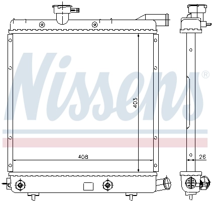 Радіатор охолодження Nissens 60979