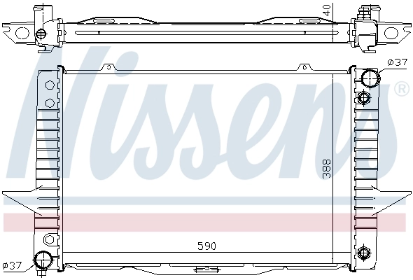 Радіатор 65540A Nissens
