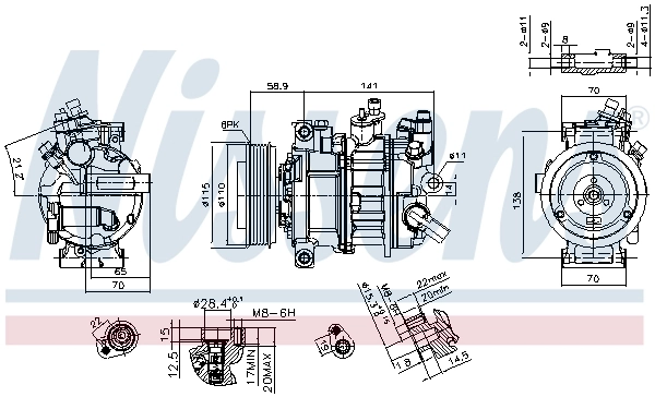 Насос кондиціонера Nissens 890602