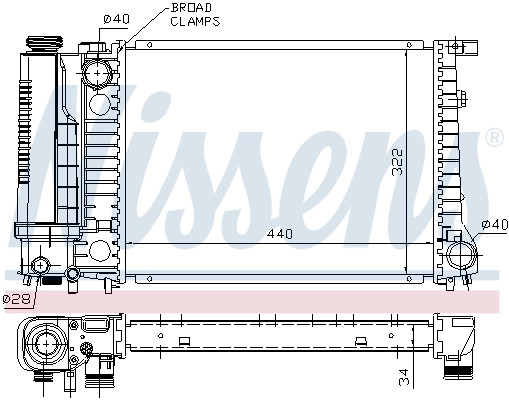Радіатор 60735A Nissens