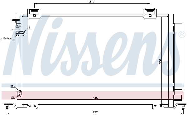 940283 Nissens Конденсатор