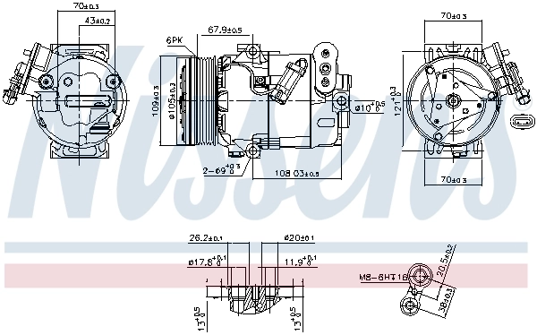 Насос кондиціонера Nissens 89356