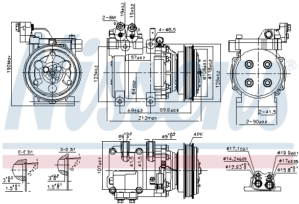 89082 Nissens Компресор холодоагенту