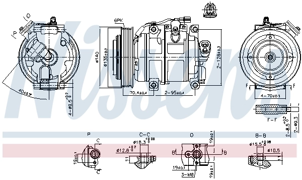 890904 Nissens Компресор холодоагенту