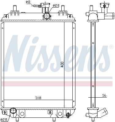 Радіатор 617549 Nissens
