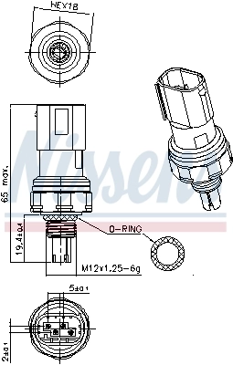 Клапан тиску кондиціонера Nissens 301140