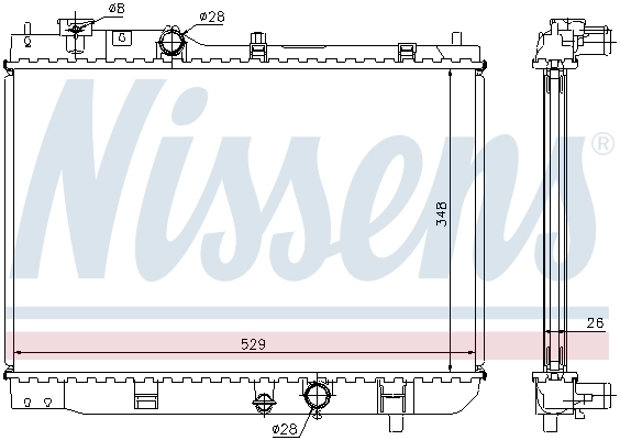 Радіатор охолодження Nissens 62431A