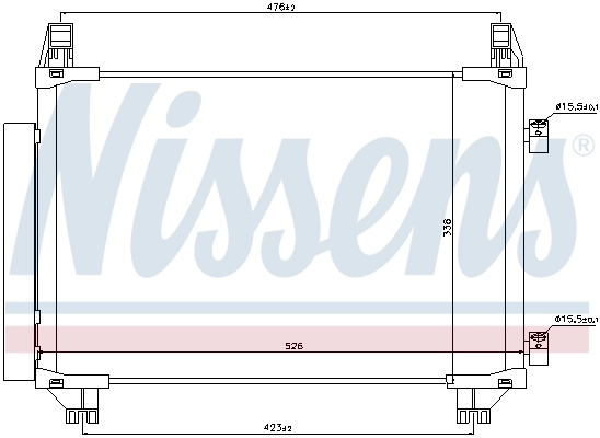 940050 Nissens Конденсатор