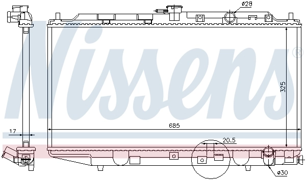 Радіатор 62276 Nissens