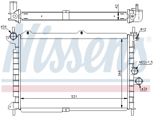 Радіатор 63089 Nissens