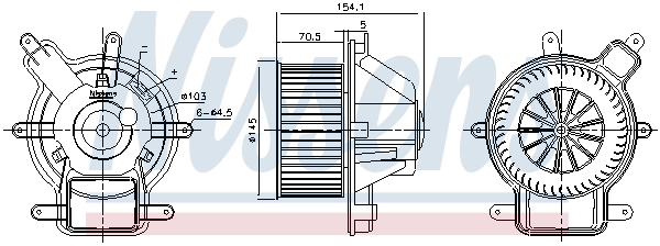 Моторчик пічки Nissens 87464