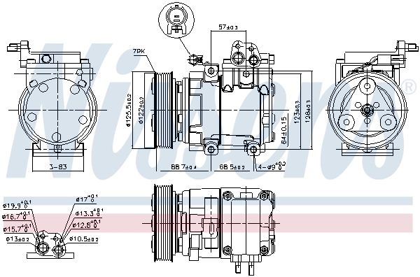 890129 Nissens Компресор холодоагенту