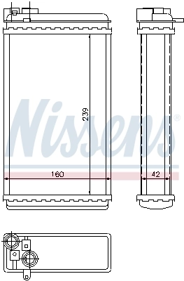 Радіатор обігрівача Nissens 726461