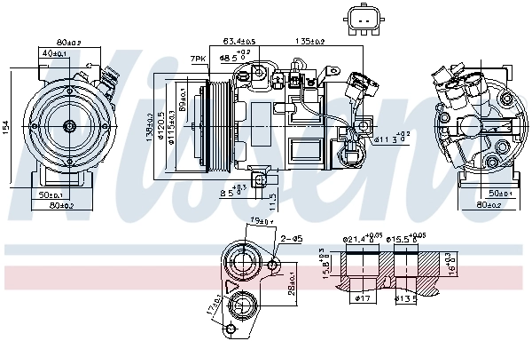 Насос кондиціонера Nissens 890802
