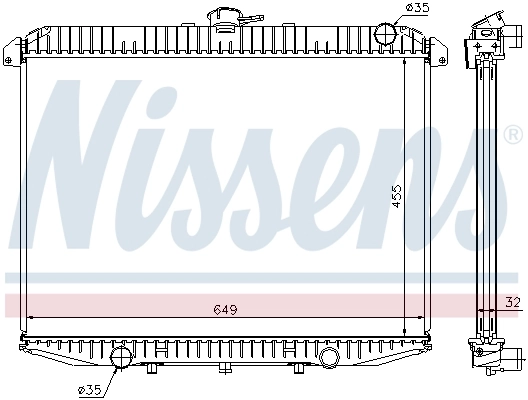 Радіатор 62069A Nissens
