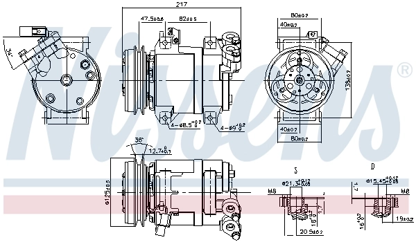 Насос кондиціонера Nissens 890064