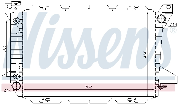 Радіатор охолодження Nissens 620981
