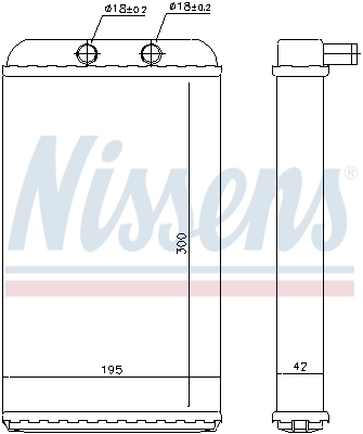 Радіатор обігрівача Nissens 73986