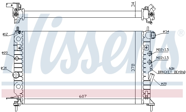 Радіатор 63013A Nissens