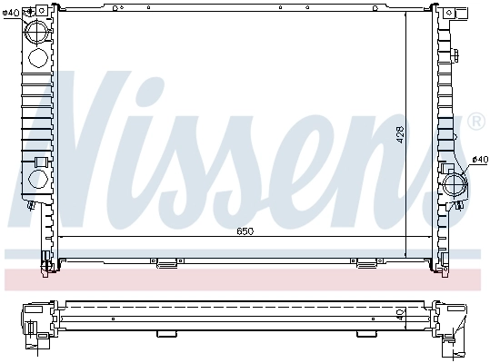 Радіатор 60693A Nissens