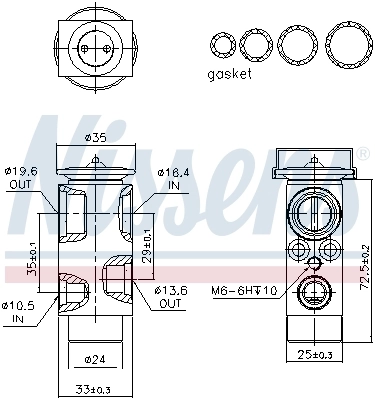 Клапан TRV, кондиціонера Nissens 999361