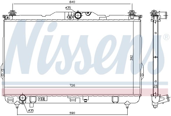 Радіатор 675017 Nissens