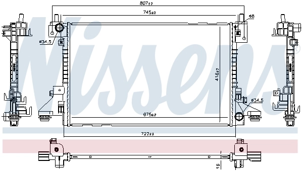 Радіатор охолодження GPD 13271C