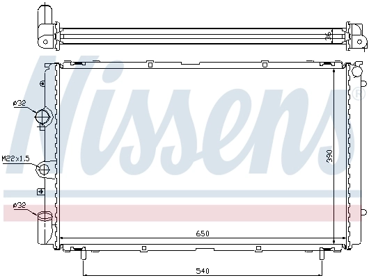 Радіатор охолодження Nissens 63796