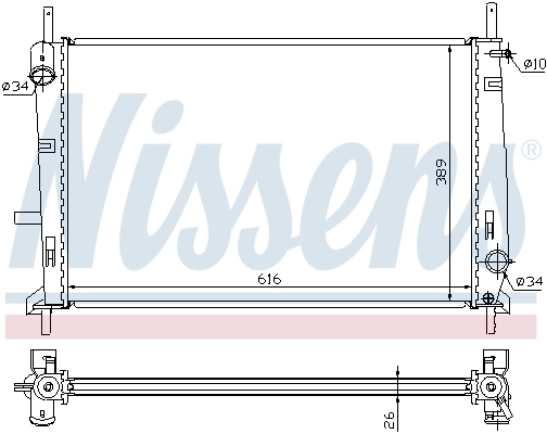 Радіатор 62056A Nissens