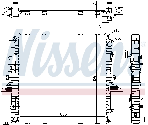 Радіатор 64320A Nissens
