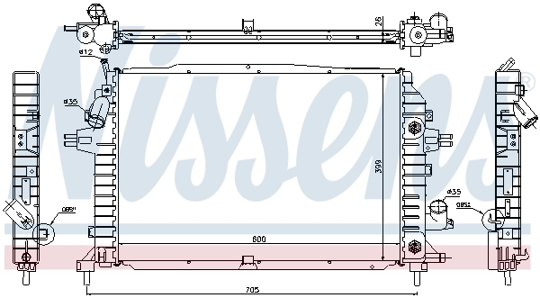 Радіатор 63115A Nissens