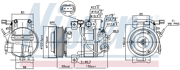 Насос кондиціонера Nissens 890687
