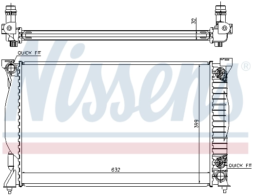 Радіатор 60300A Nissens