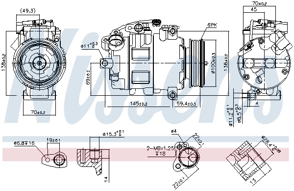 Насос кондиціонера Nissens 890068