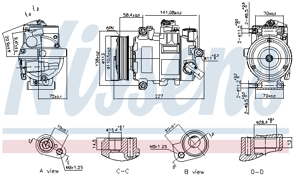 Насос кондиціонера Nissens 890757