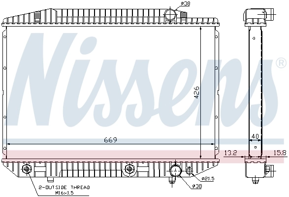Радіатор 62727A Nissens