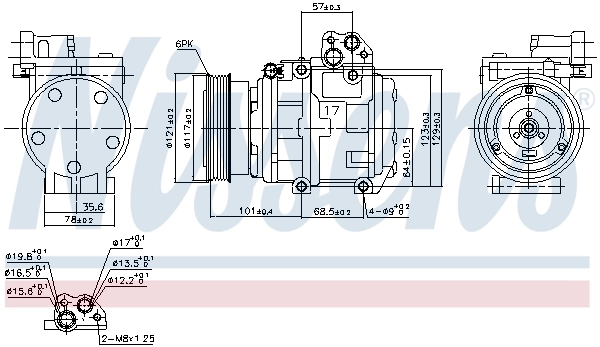 890234 Nissens Компресор холодоагенту