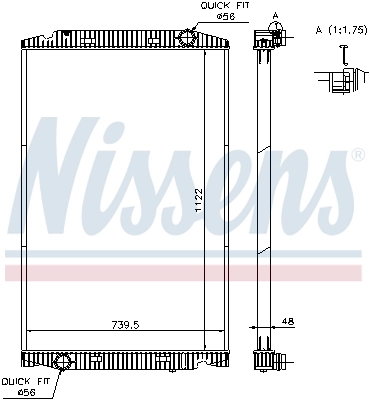 Радіатор 63329A Nissens