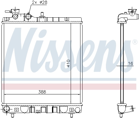 Радіатор 675006 Nissens