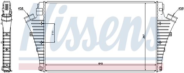 Інтеркулер 96684 Nissens