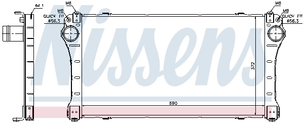 Інтеркулер 96564 Nissens