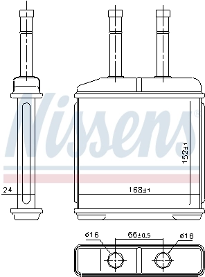 Радіатор обігрівача Nissens 76506
